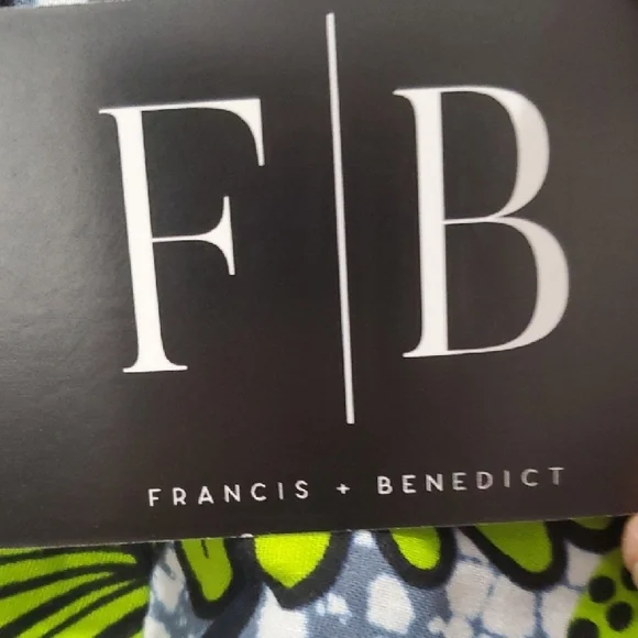 Francis & Benedict Green Floral batik Like Maxi Skirt From Togo NWT - Picture 2 of 10